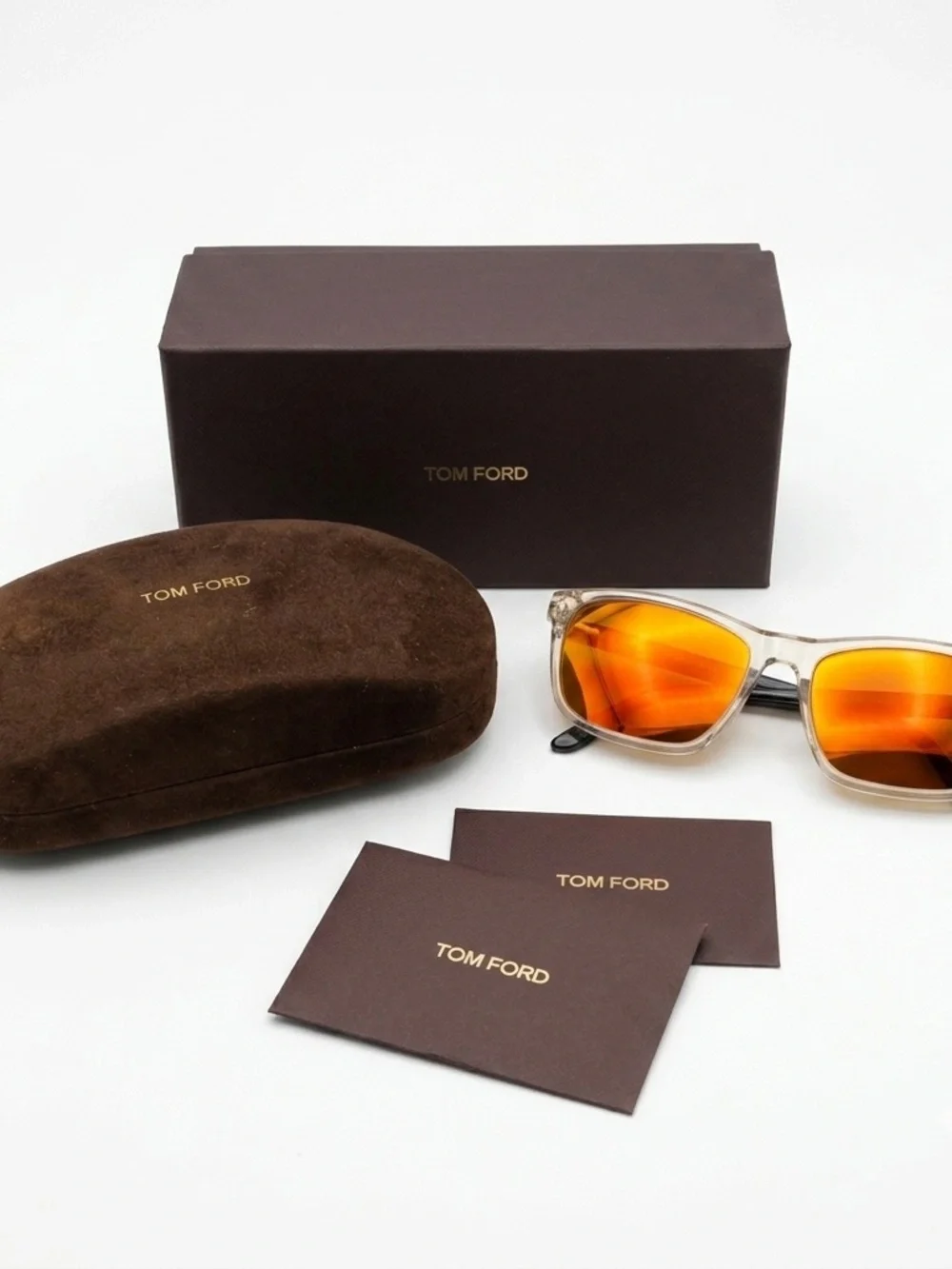 Tom Ford FT5479-B Sunglasses – Grey/Black, w/ NEW Fuse Mirror Lenses